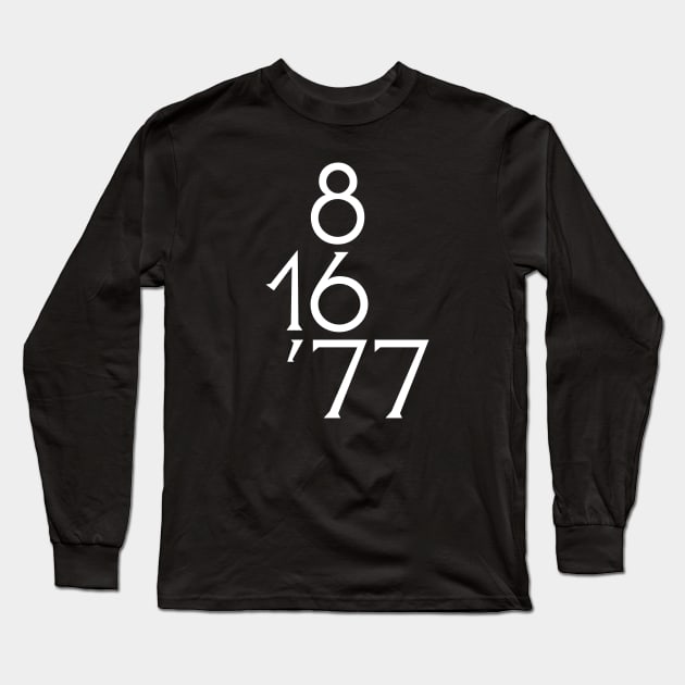 August 16, 1977 Long Sleeve T-Shirt by BKLYN AXXNT